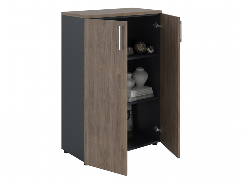 Шкаф NW 1280 закрытый темный орех/антрацит, купить в Сыктывкаре