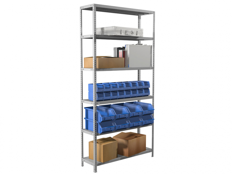 Стеллаж металлический MS Standart 220/100x30/6, купить в Сыктывкаре