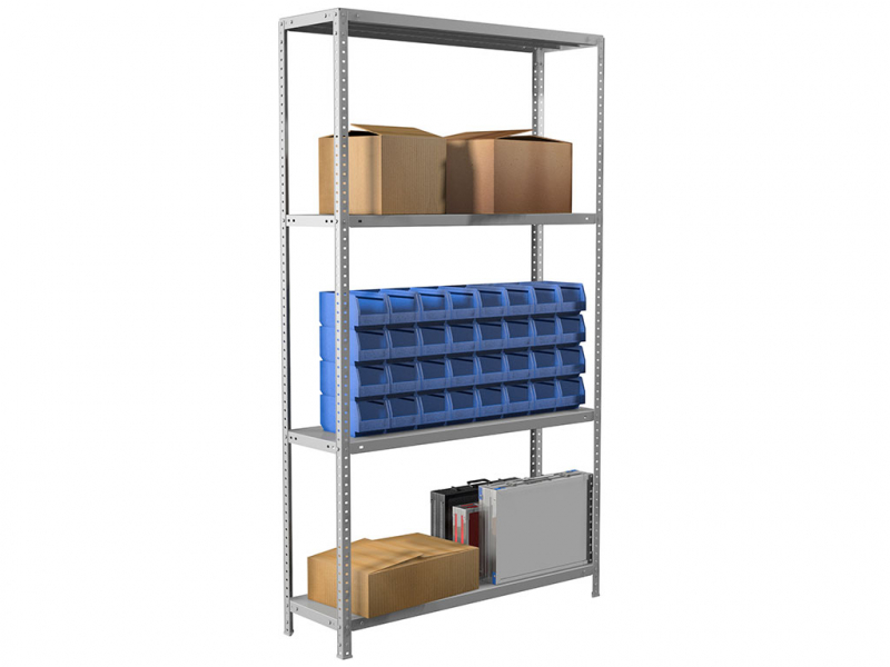 Стеллаж металлический MS Standart 185/100x30/4, купить в Сыктывкаре