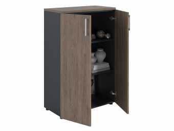 Шкаф NW 1280 закрытый темный орех/антрацит, купить в Сыктывкаре