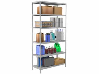 Стеллаж металлический MS Standart 220/100x40/6, купить в Сыктывкаре