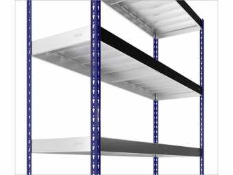 Стеллаж SB 200x183x51/4 c оцинкованным настилом, купить в Сыктывкаре